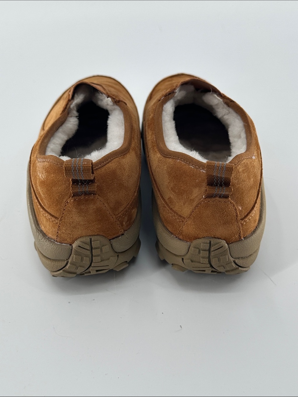 Merrell Women's Suede Slip-On Moccasins in Chestnut Brown - Picture 4 of 5